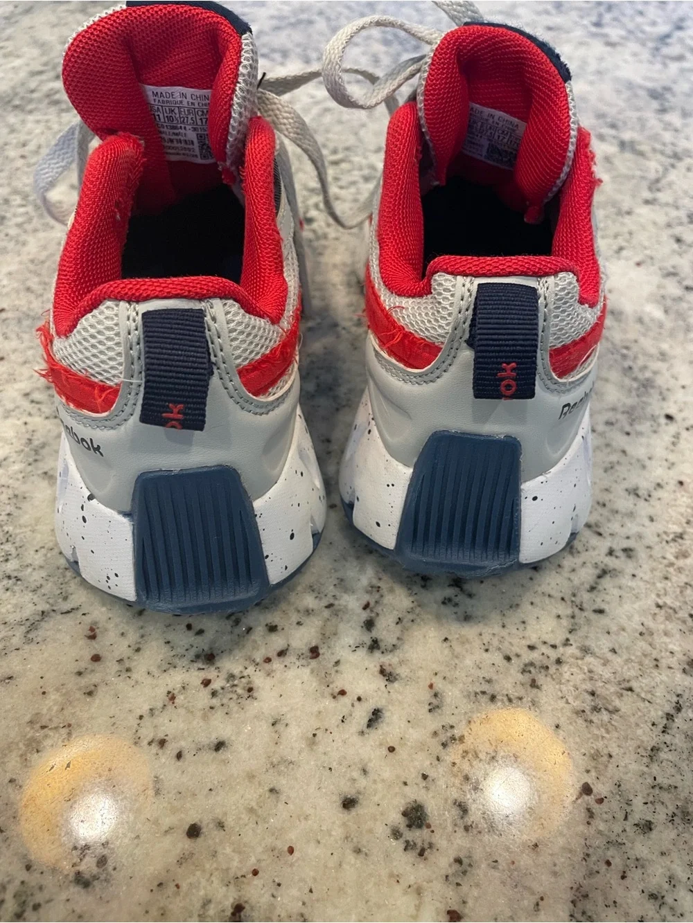 Reebok Kids Gray & Red Trail-Style Sneakers